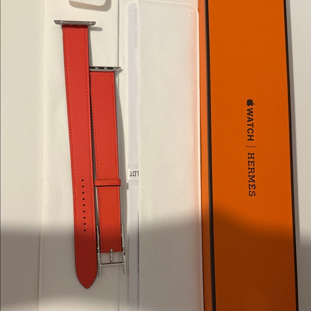 Hermès Orange Watch Strap and Box